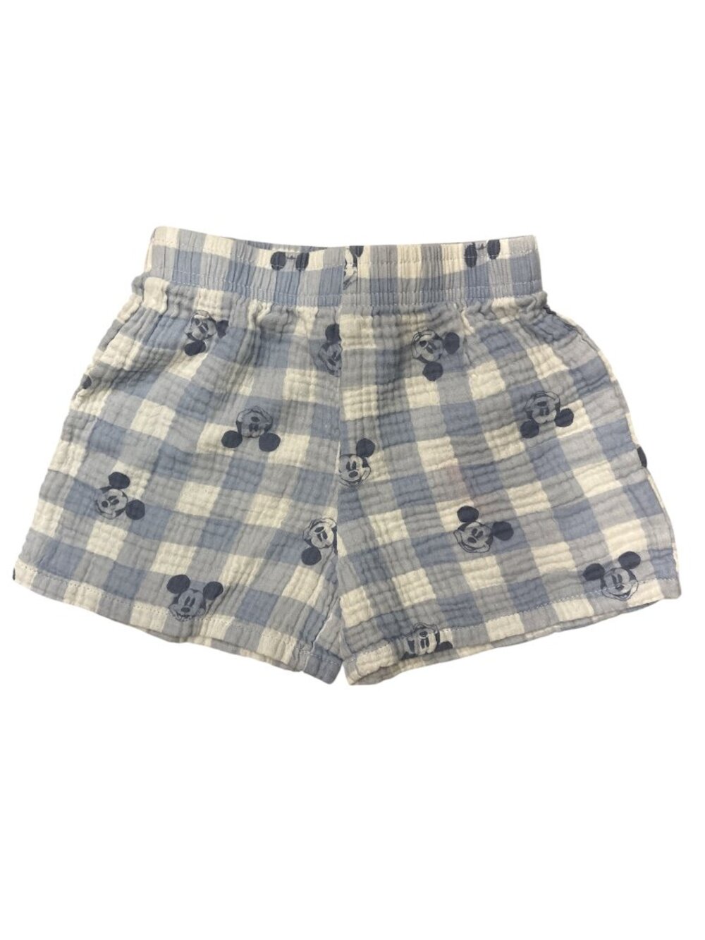 Disney Mickey Mouse Plaid Gauze Shorts (3T)